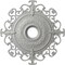 Ekena Millwork Orleans Ceiling Medallion (Fits Canopies up to 8 1/4"), 38 3/8"OD x 6 5/8"ID x 2 7/8"P, Frost CM38OLFRF - alternate 1